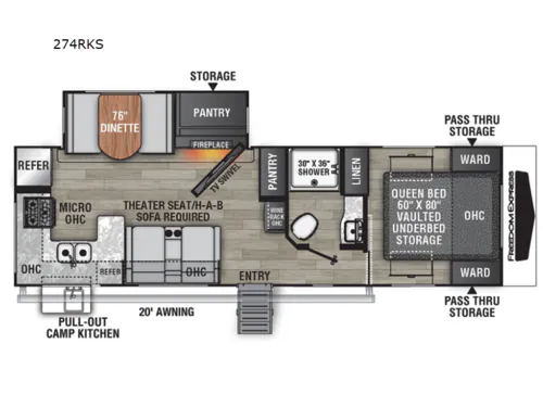 2023 Coachmen Freedom Express Ultra Lite 274RKS, Photos photo 2