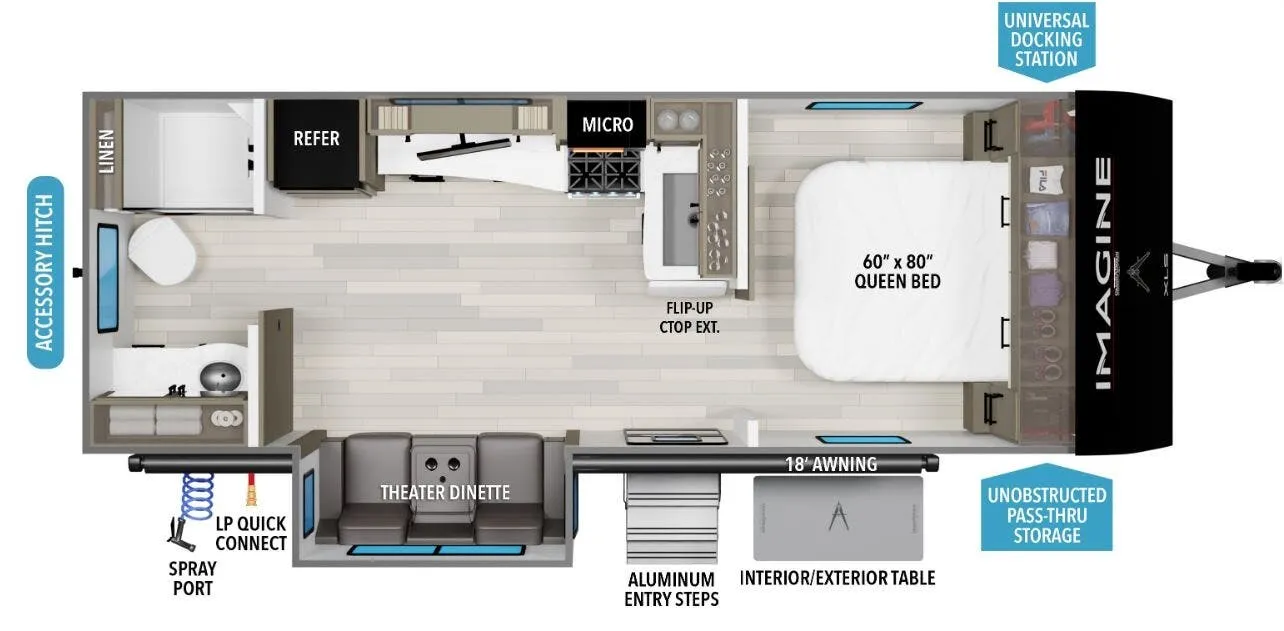 Grand Design Imagine XLS 22RBE floor plan