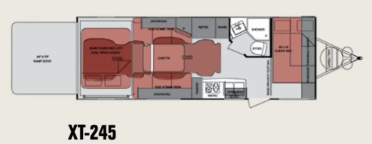 Cruiser RV Fun Finder Xtra XT-245 floor plan