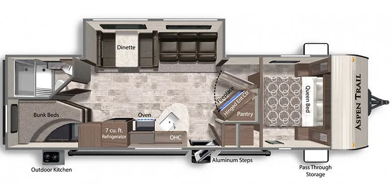 Dutchmen Aspen Trail 29DB floor plan
