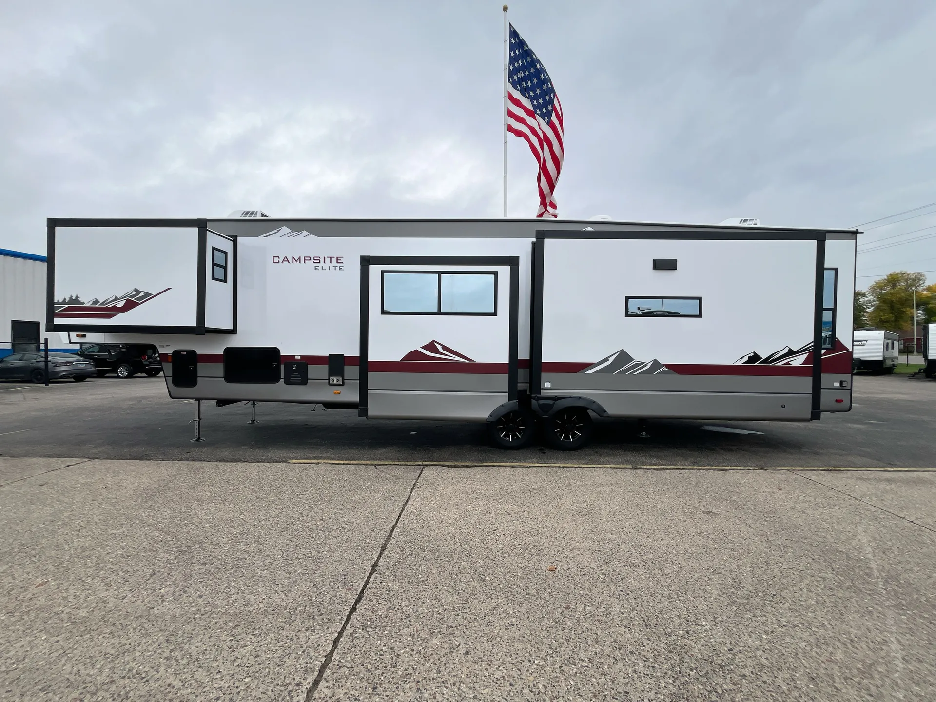 2027 Forest River Campsite Elite 36RF — off campside