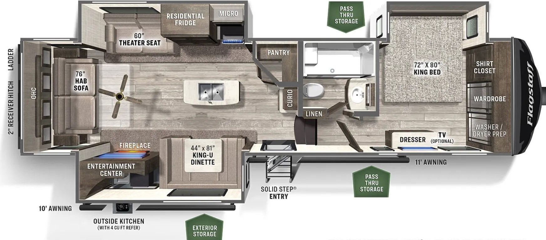 Forest River Flagstaff Classic 8529CSB floor plan