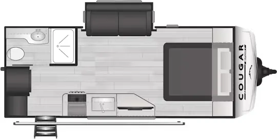 Keystone Cougar Half-Ton 1900RBWE floor plan