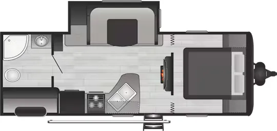 Keystone Hideout 23RBWE floor plan