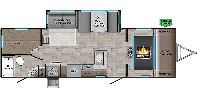 CrossRoads Sunset Trail Super Lite SS272BH floor plan