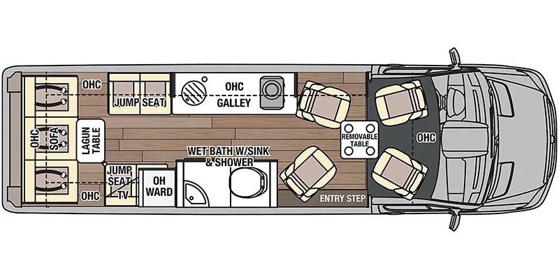 2024 Coachmen Galleria 24Q - Floor plan