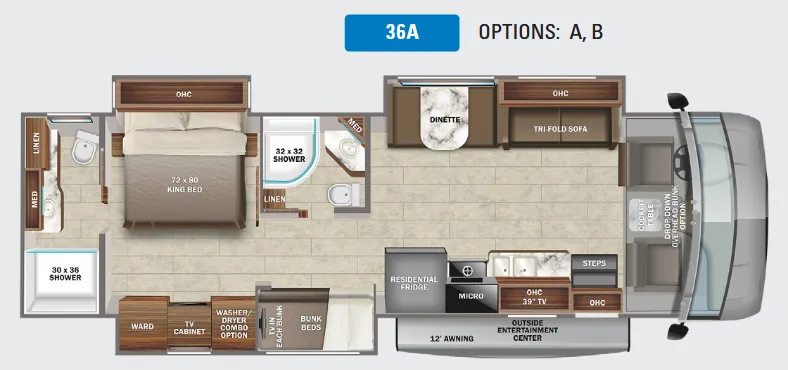 Jayco Precept 36A floor plan