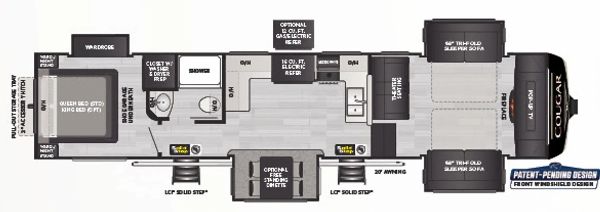 2023 Keystone Cougar 354FLS - Floor plan
