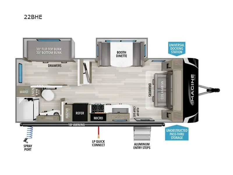 2026 Grand Design Imagine XLS 22BHE - Photo 3
