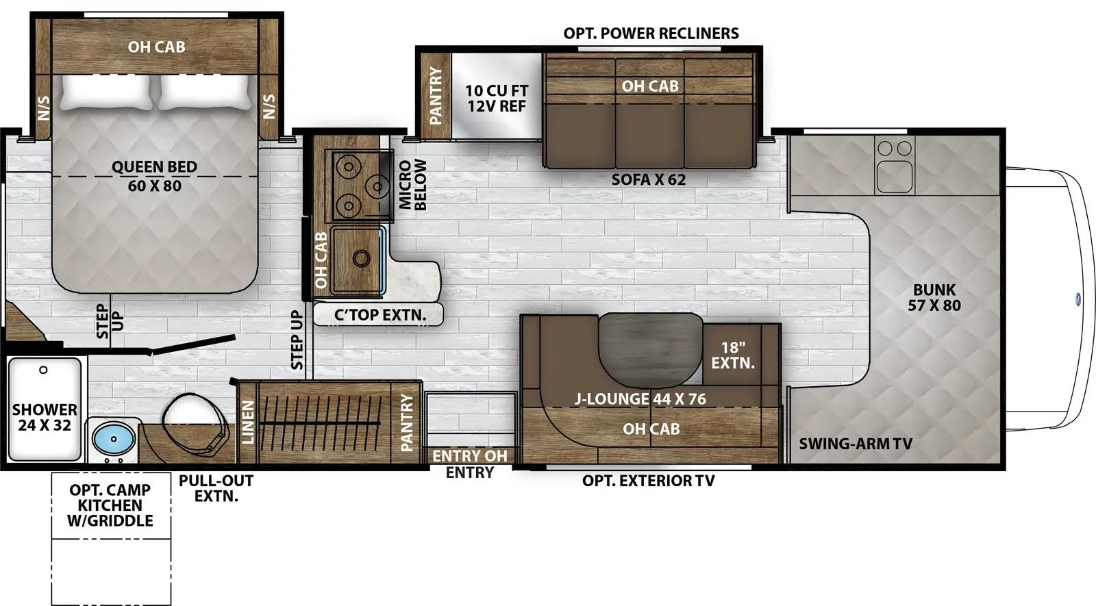 2026 Coachmen Leprechaun 260DS - Floor plan