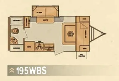 Cruiser RV Shadow Cruiser 195WBS floor plan