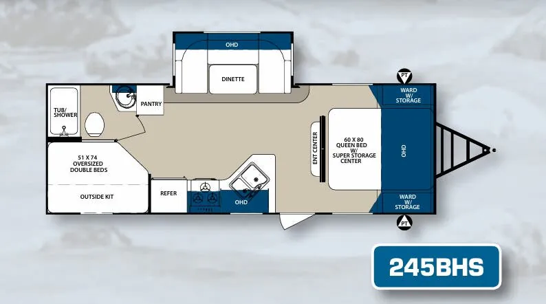 Forest River Surveyor 245BHS exterior