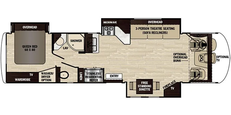 2019 Forest River Georgetown XL 378TS floor plan