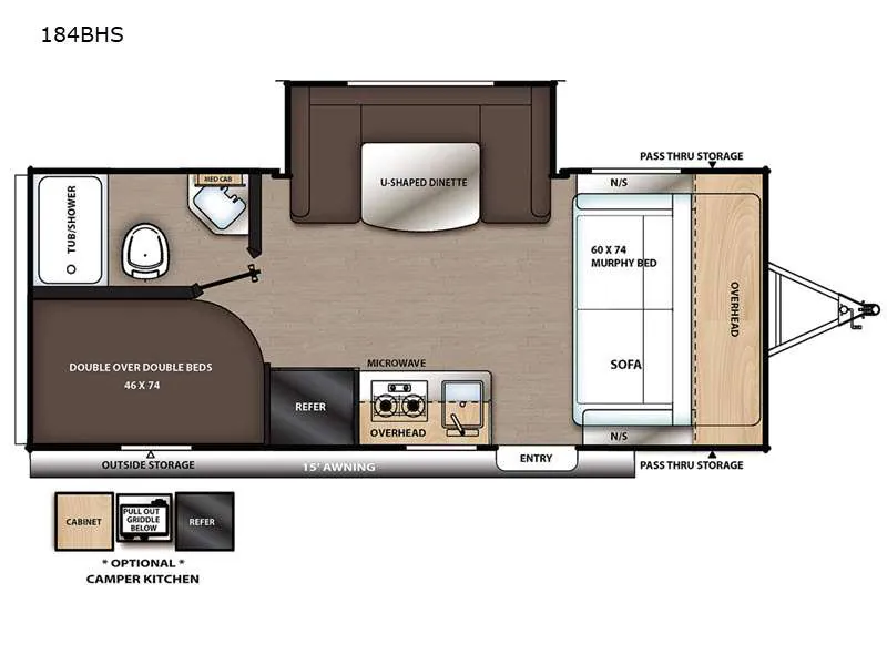2021 Coachmen Catalina Summit Series 7 184BHS - Floor plan