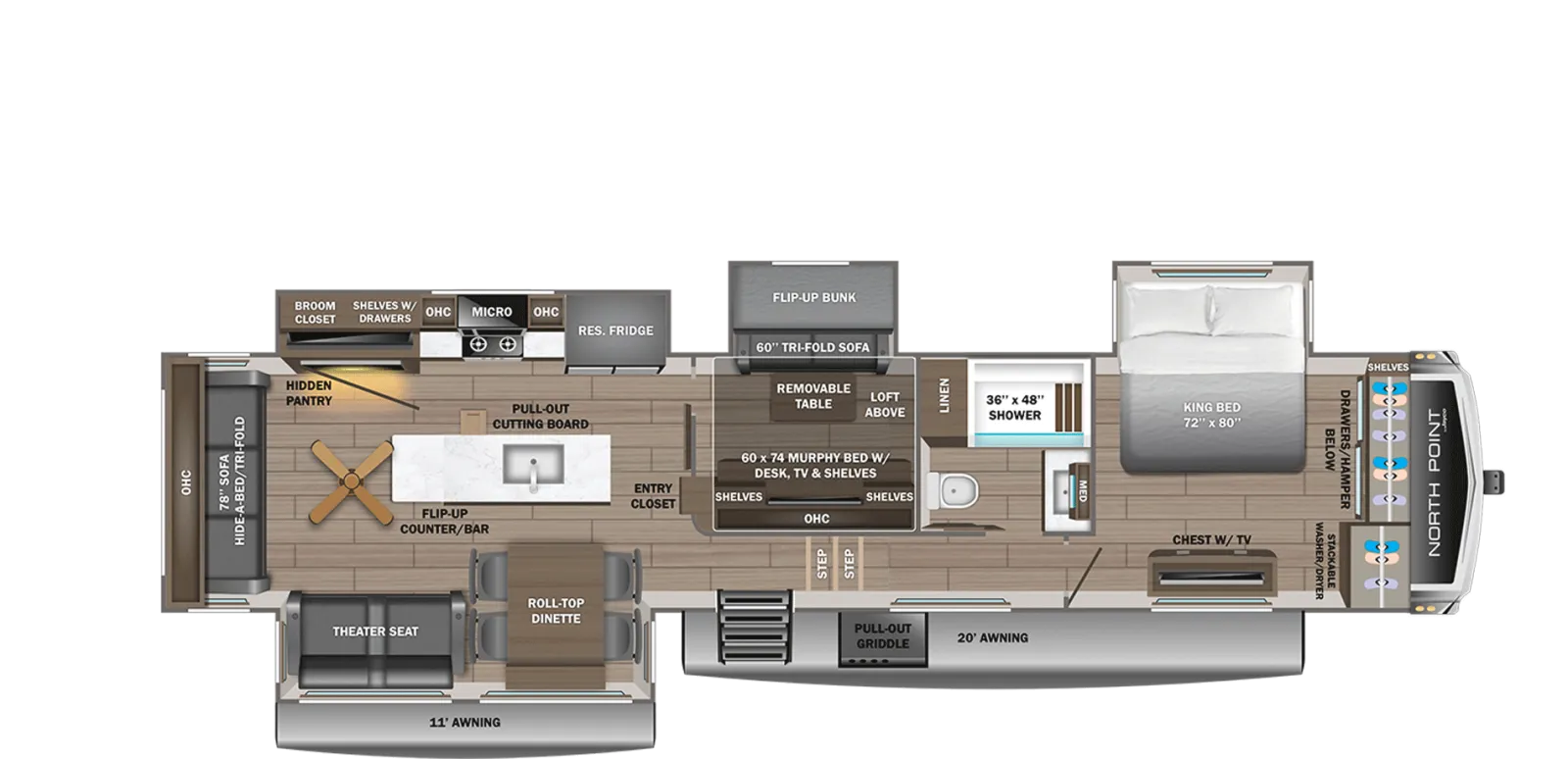 2026 Jayco North Point 377RLBH - Photo 3