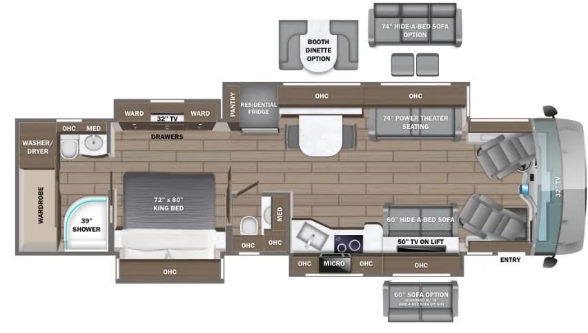 Entegra Coach Aspire 40P floor plan