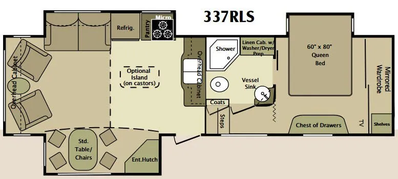Highland Ridge Open Range 337RLS floor plan