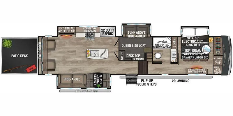 K-Z Durango Gold G382MBQ floor plan