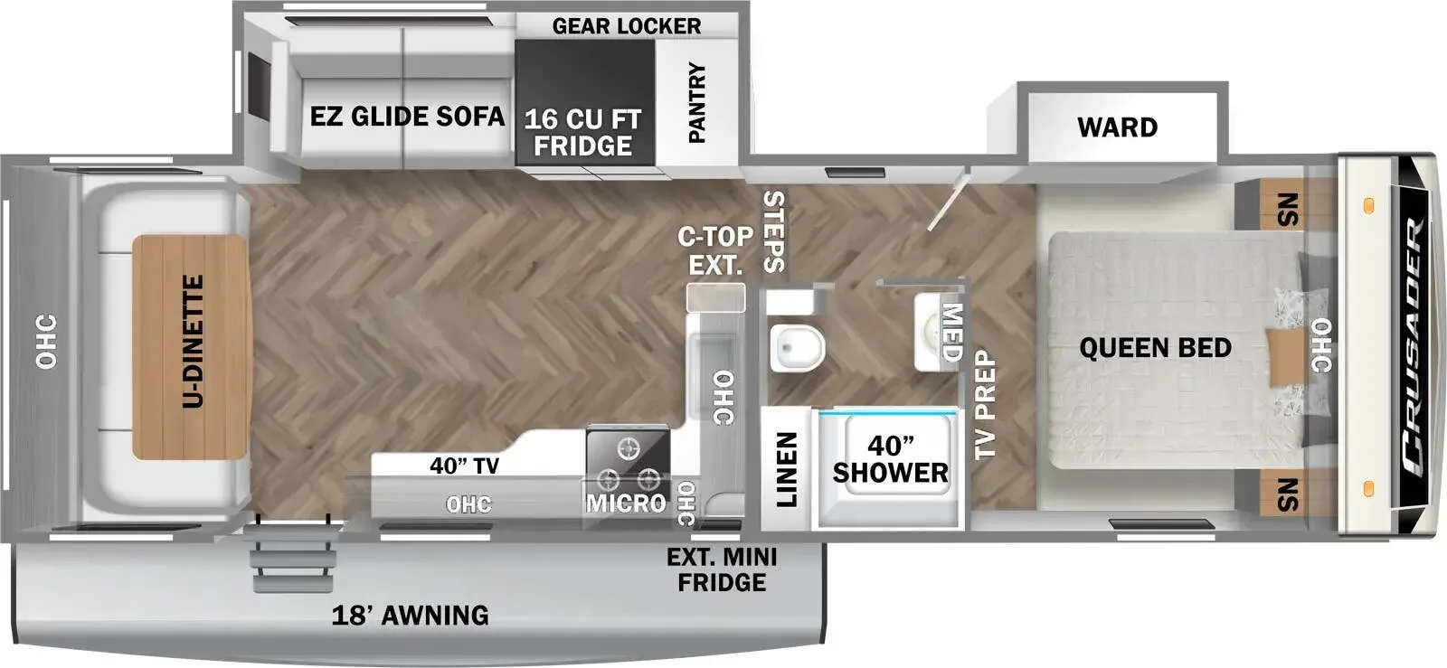 Prime Time Crusader 275RDD floor plan