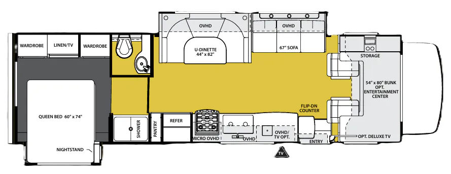 Forest River Sunseeker 3010DS floor plan