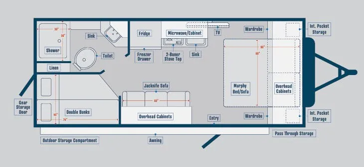 Bontrager Outdoors Comfort 21BH floor plan