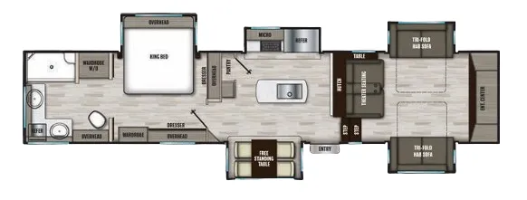 Shasta Phoenix 334FL floor plan