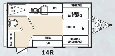 Coachmen Clipper 14R floor plan