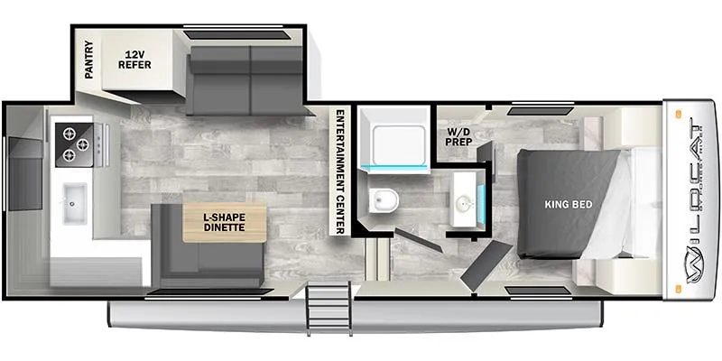 2024 Forest River Wildcat 23RK - Floor plan