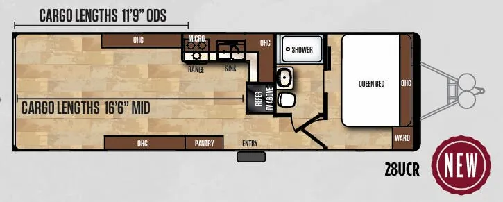 Forest River Work and Play Ultra 28UCR floor plan
