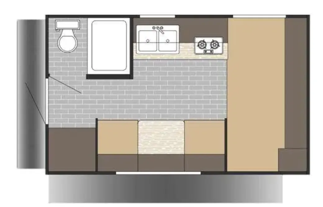 2027 SUNSET PARK SUNLITE 16BH - Floor plan