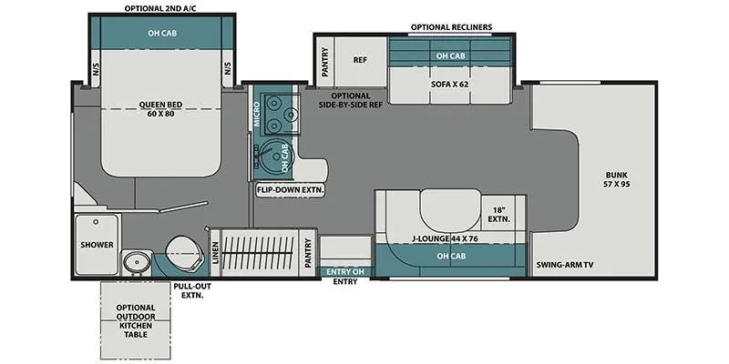 Coachmen Freelander Premier 26DS floor plan