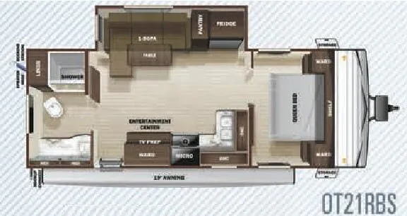 Highland Ridge Open Range Conventional OT21RBS floor plan