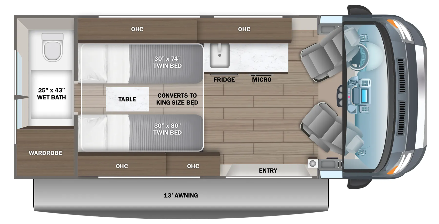 2027 Jayco Swift 20T - Floor plan