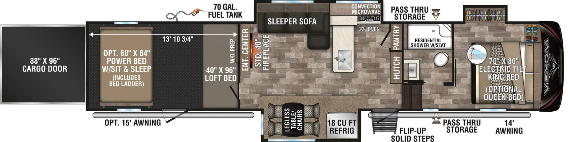 K-Z Venom 4114TK floor plan