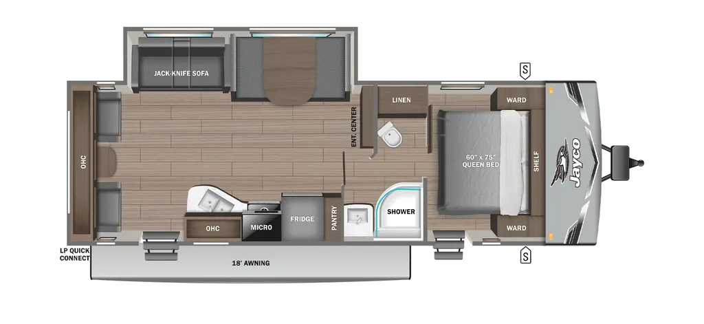 2026 Jayco Jay Flight SLX 262RLSW floor plan