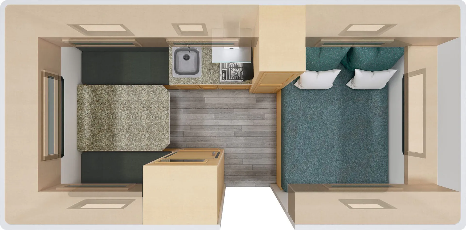 Escape Trailer Escape 17A Base floor plan