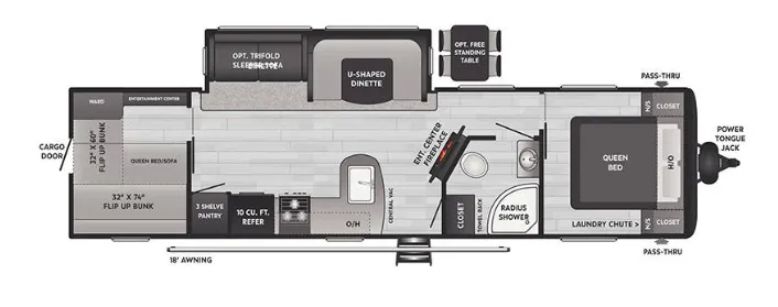 Keystone Hideout 32LBH exterior