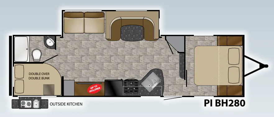 Heartland Pioneer BH280 floor plan