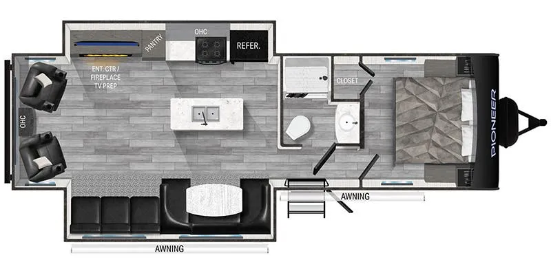 Heartland Pioneer PI RL 290 floor plan