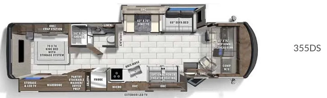 Coachmen Encore 355DS floor plan