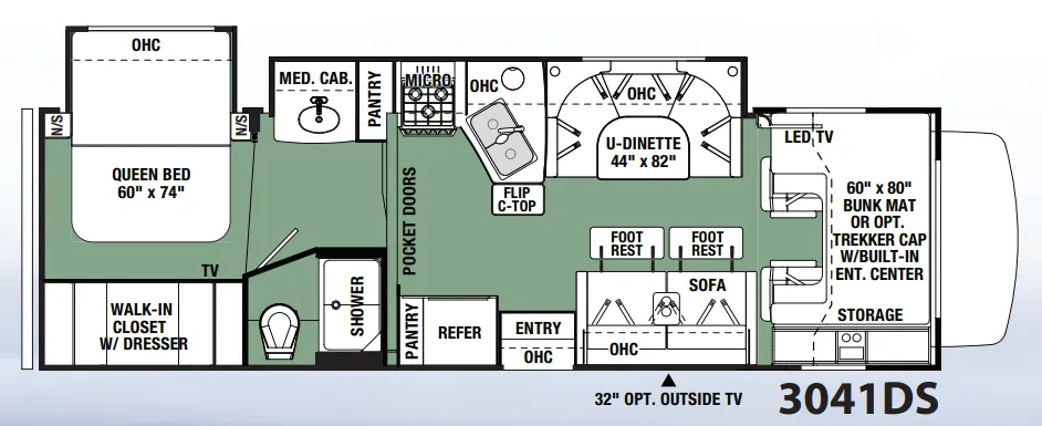 Forest River Forester 3041DS floor plan