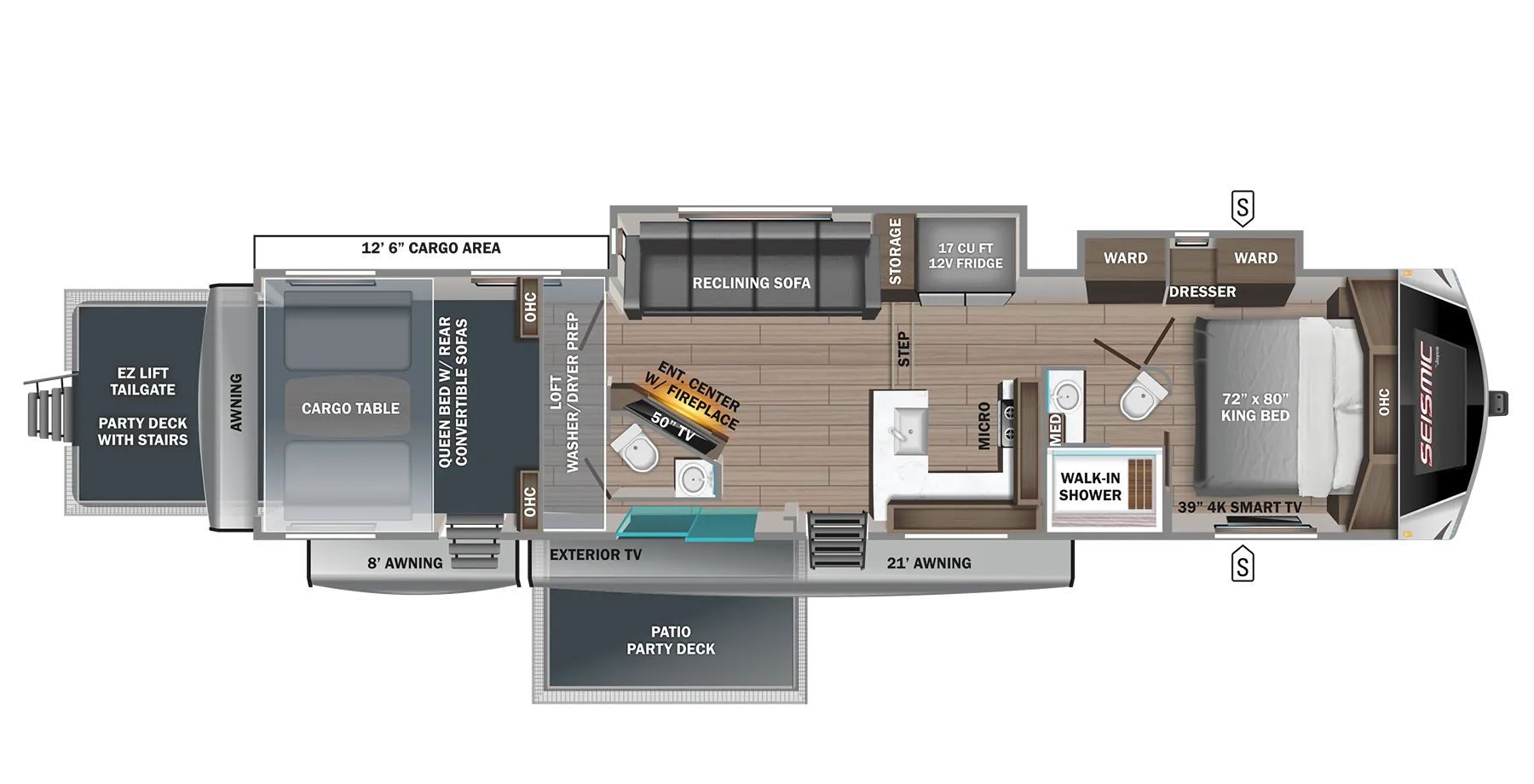 Jayco Seismic Luxury Series 4113 floor plan