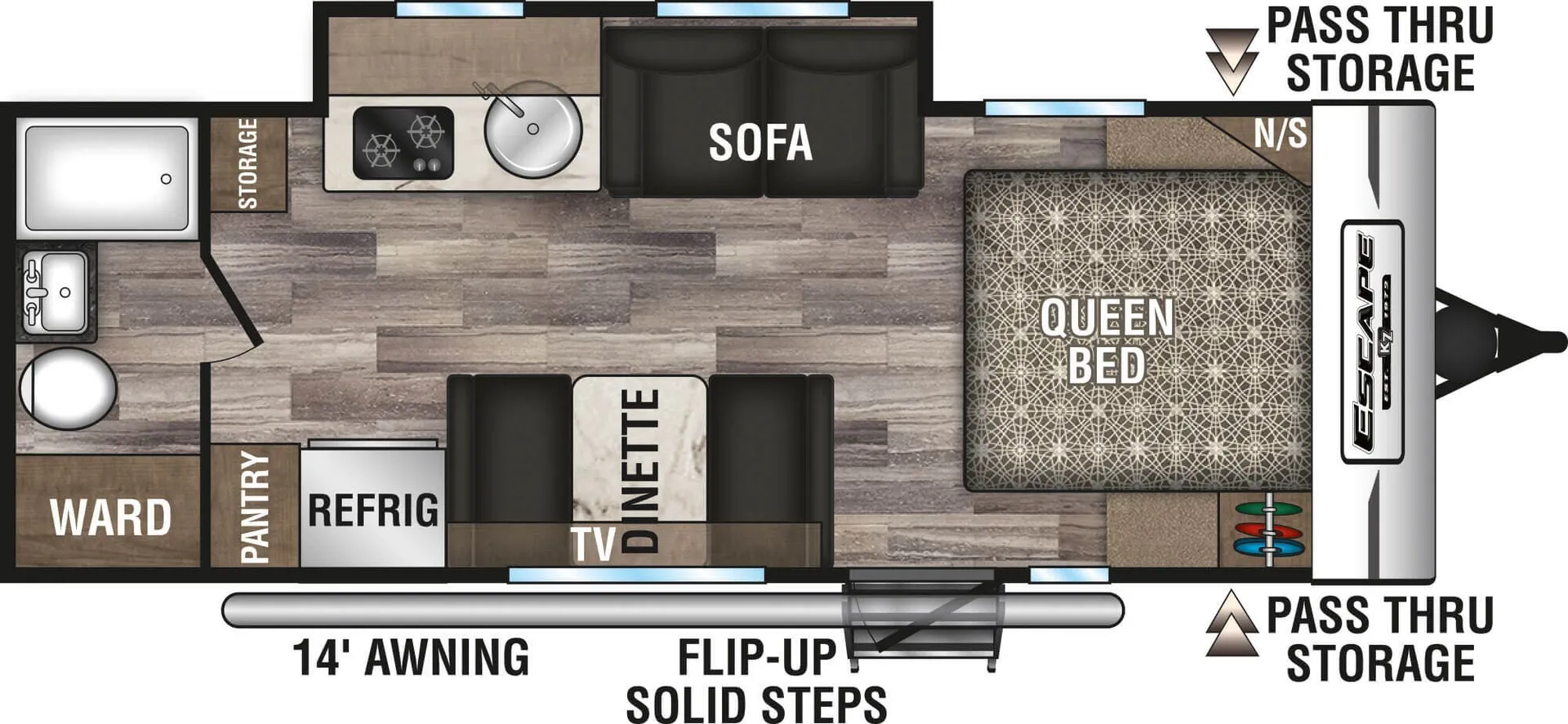 K-Z Escape E211RB floor plan