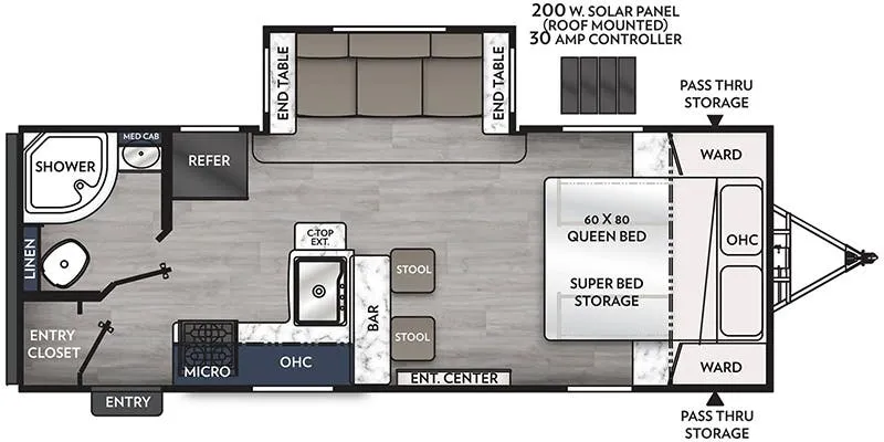 Coachmen Apex Ultra-Lite 211RBS floor plan