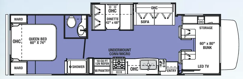 Forest River Sunseeker LE 2850SLE floor plan