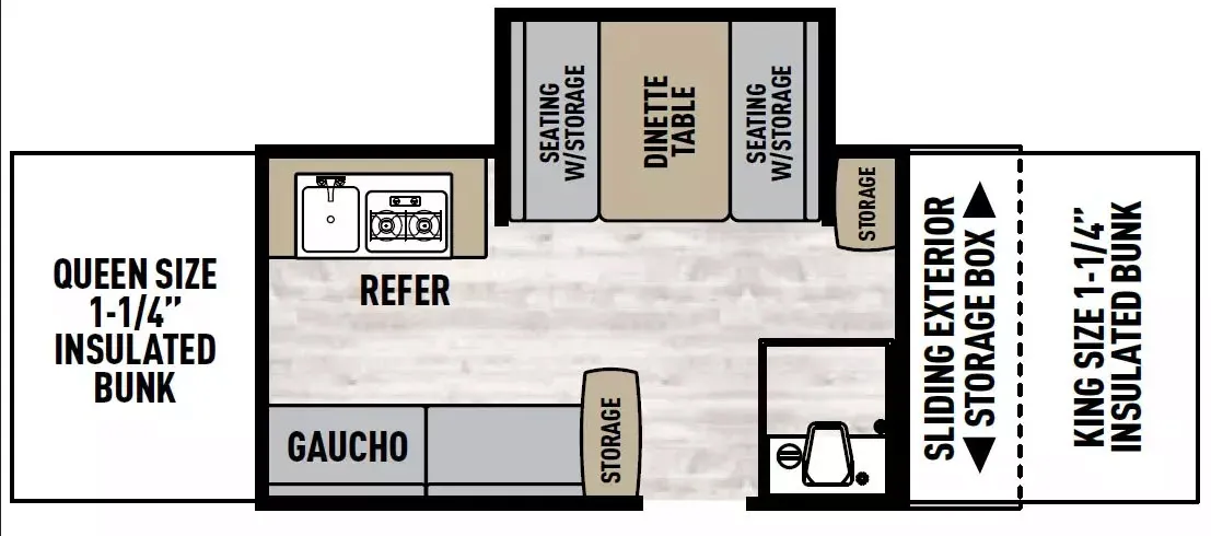 2022 Viking RV Legend 2485SST - Floor plan