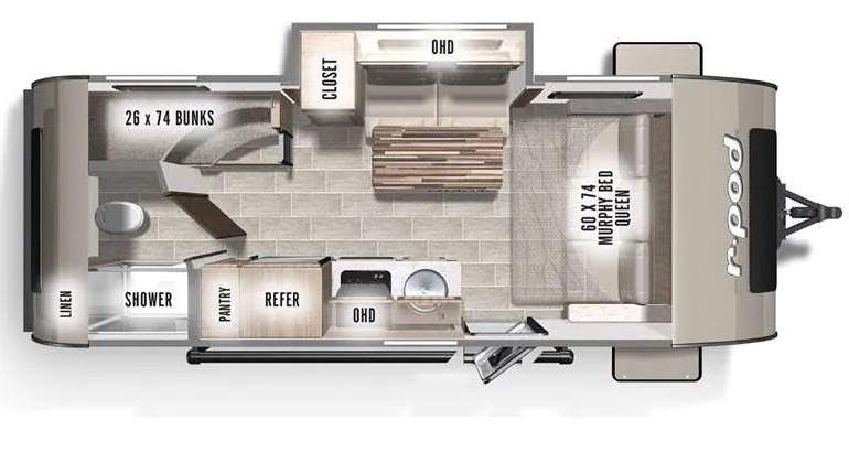 Forest River R-Pod RP-193 floor plan