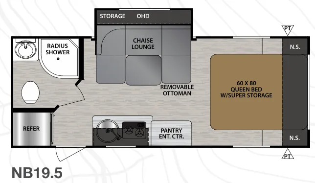 Forest River No Boundaries NB19.5 floor plan
