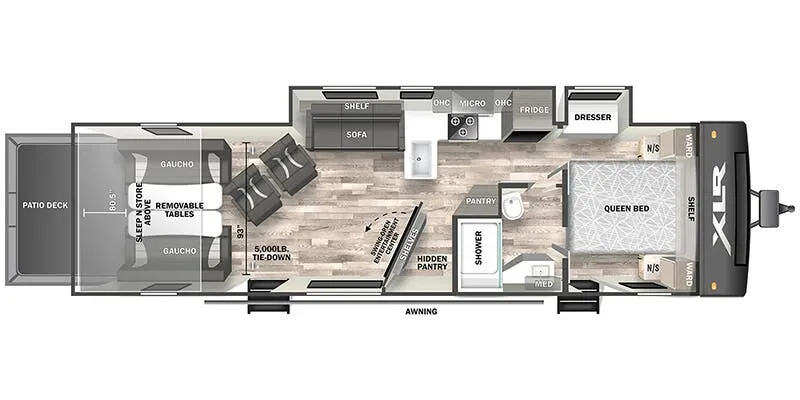Forest River XLR Hyperlite 3016H floor plan
