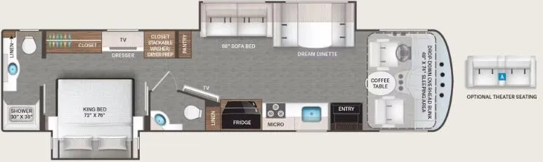 2026 Thor Motor Coach Luminate GG35 - Floor plan